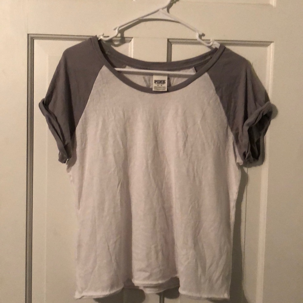 PINK White and Grey tee